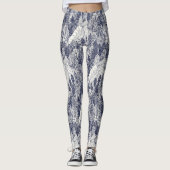 Bäume NC-blaue Leggings (Vorderseite)