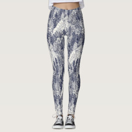 Bäume NC-blaue Leggings