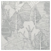 Bäume NC Silver Stoff (Nahaufnahme)