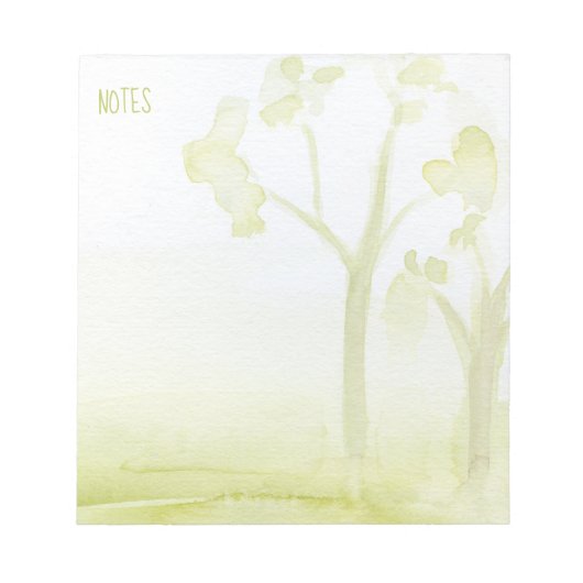Bäume Notizblock (Vorderseite)