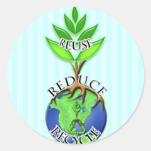 Bäume oben auf der Erde Roots Stickers (Vorderseite)