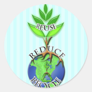 Bäume oben auf der Erde Roots Stickers