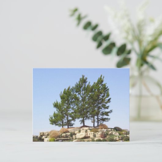 Bäume oben postkarte (Stehend Vorderseite)