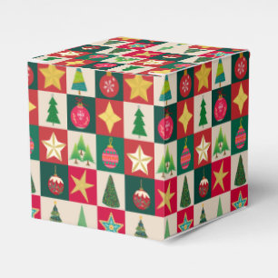 Bäume Ornamente und Sterne Plätze Geschenkschachtel