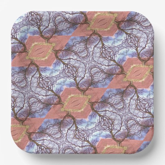 BÄUME PAPPTELLER (Vorderseite)