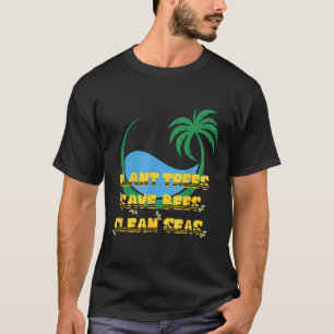 Bäume Pflanzende Bienenschutz Öko Reinigung T-Shirt