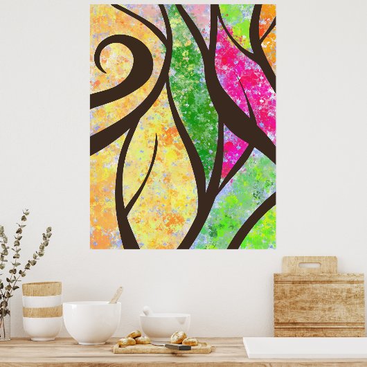 Bäume Poster (Küche)