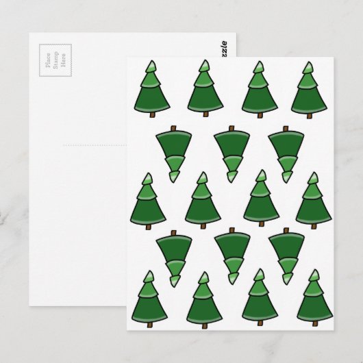 Bäume Postkarte (Vorne/Hinten)