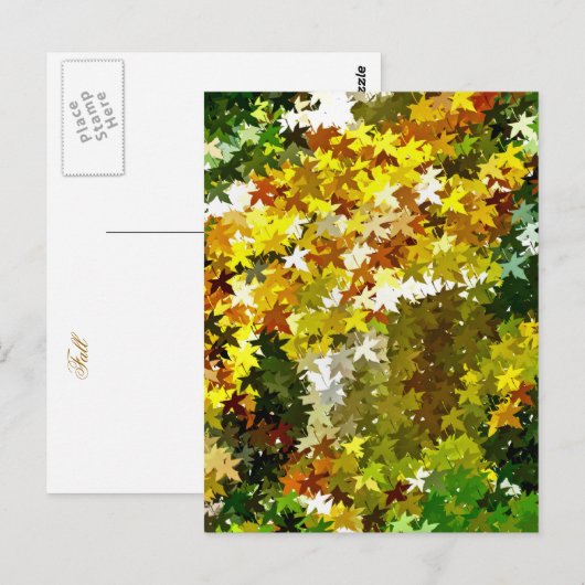 BÄUME POSTKARTE (Vorne/Hinten)