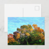 BÄUME POSTKARTE (Vorne/Hinten)