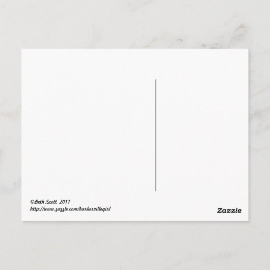 Bäume Postkarte (Rückseite)