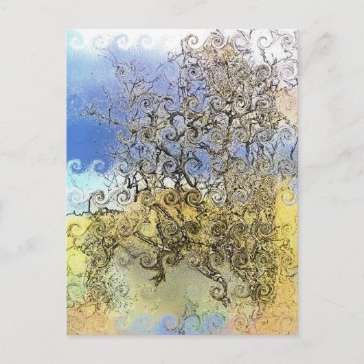 BÄUME POSTKARTE (Vorderseite)