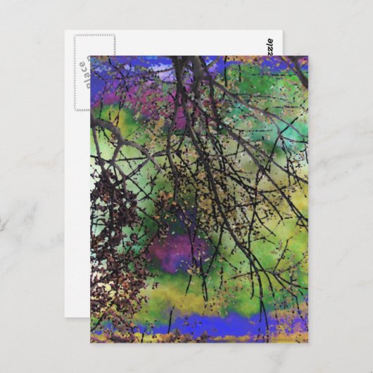 Bäume Postkarte (Vorne/Hinten)