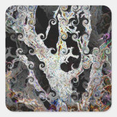 BÄUME QUADRATISCHER AUFKLEBER (Vorderseite)