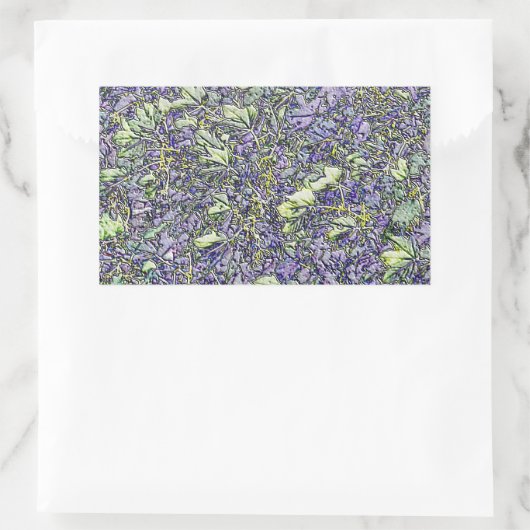 BÄUME RECHTECKIGER AUFKLEBER (Tasche)