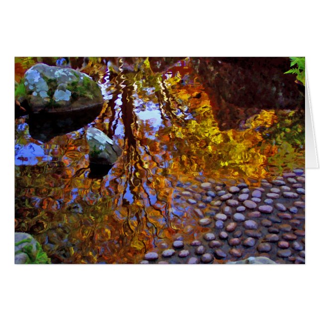 Bäume reflektiert - Karte (Vorderseite (Horizontal))