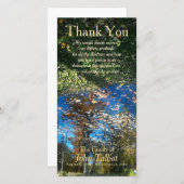 Bäume Reflektion Herbst Beileid Danke P (Vorne/Hinten)