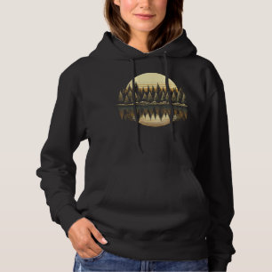 Bäume Reflektion Natur Außenwald Hoodie