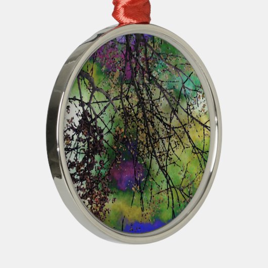 Bäume Silbernes Ornament (Rechts)