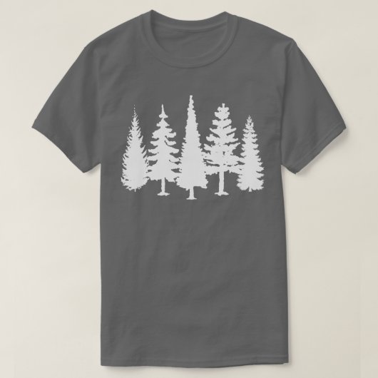 Bäume Silhouette 7 T-Shirt (Design vorne)