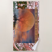 Bäume sind Gedichte, die die Erde auf den Himmelsp Strandtuch (Vorderseite)