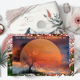 Bäume sind Gedichte, die die Erde über den Himmel Decke