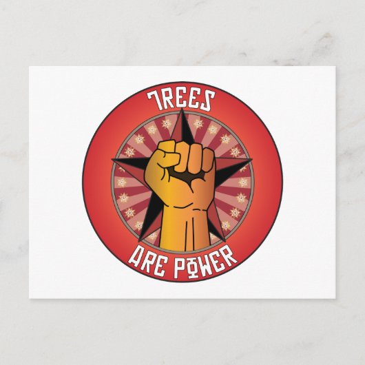 Bäume sind Power Postkarte (Vorderseite)