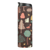 Bäume Tiere: Von Hand Gezeichnet Naturlandschaft. Thermosbecher (Nach rechts gedreht)