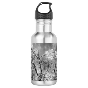 Bäume tragen Winter Edelstahlflasche