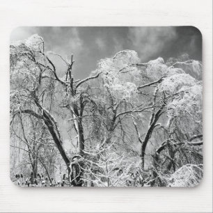 Bäume tragen Winter Mousepad