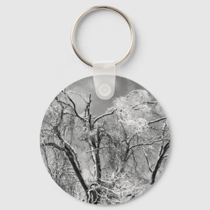 Bäume tragen Winter Schlüsselanhänger