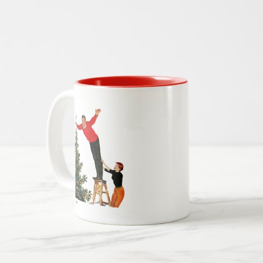 Bäume überwinden zweifarbige tasse (Vorderseite Links)