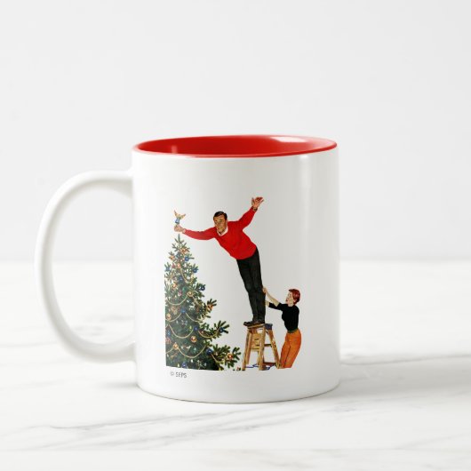 Bäume überwinden zweifarbige tasse (Links)