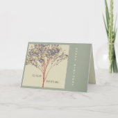 "Bäume umarmen Sie mit ihrem Schatten" Zitat zur B Karte (Vorderseite)