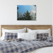 Bäume ummantelte Canvas Leinwanddruck (Insitu (Schlafzimmer))