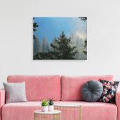 Bäume ummantelte Canvas Leinwanddruck (Insitu (Wohnzimmer))
