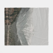 BÄUME UND BERGE FLEECEDECKE (Vorderseite (Horizontal))