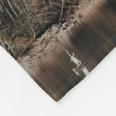 BÄUME UND BERGE FLEECEDECKE (Ecke)