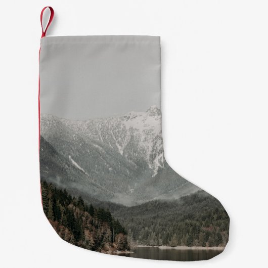 BÄUME UND BERGE KLEINER WEIHNACHTSSTRUMPF (Vorderseite)