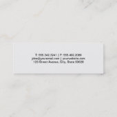 Bäume und Berge Mini Visitenkarte (Rückseite)