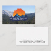 Bäume und Berge | Natur im Freien Visitenkarte (Vorne/Hinten)