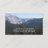 Bäume und Berge Visitenkarte (Rückseite)