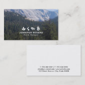 Bäume und Berge Visitenkarte (Vorne/Hinten)