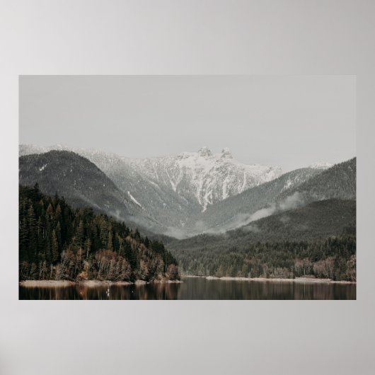 BÄUME- UND BERGSZENE POSTER (Vorne)