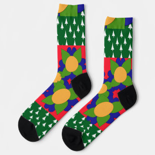 Bäume und Blume Urlaub Socken