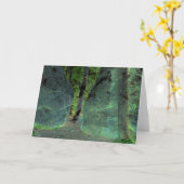 "Bäume und Boulder" - digital transformierte Stein Karte (Gelbe Blume)