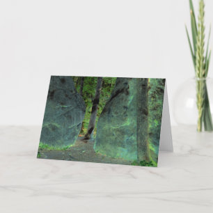 "Bäume und Boulder" - digital transformierte Stein Karte