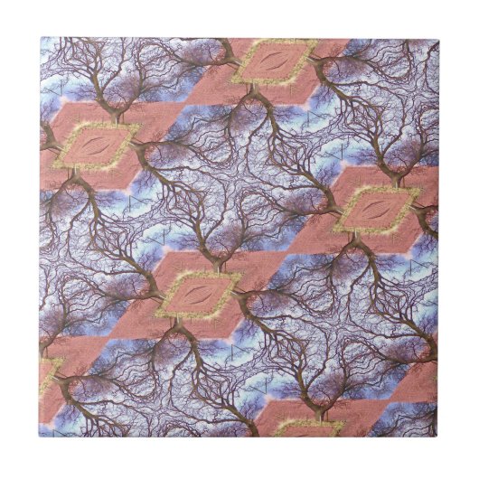 BÄUME UND FELDER FLIESE (Vorderseite)