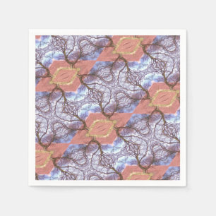 BÄUME UND FELDER SERVIETTE