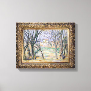 Bäume und Häuser, 1885-86 Leinwanddruck